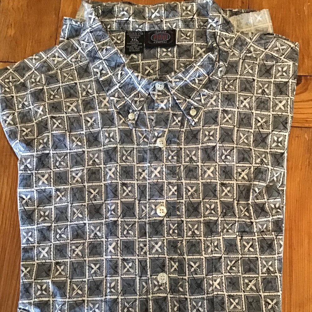 Men’s Short Sleeve Buttton Down Beach 🏖 Shirt 👕